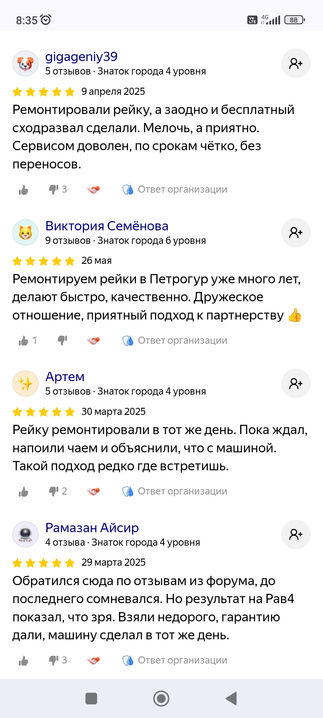 Отзывы