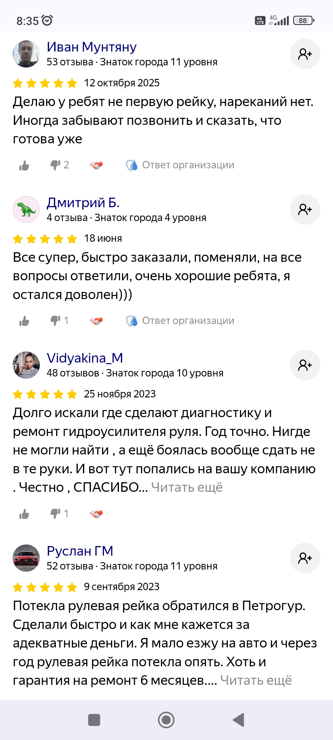Отзывы